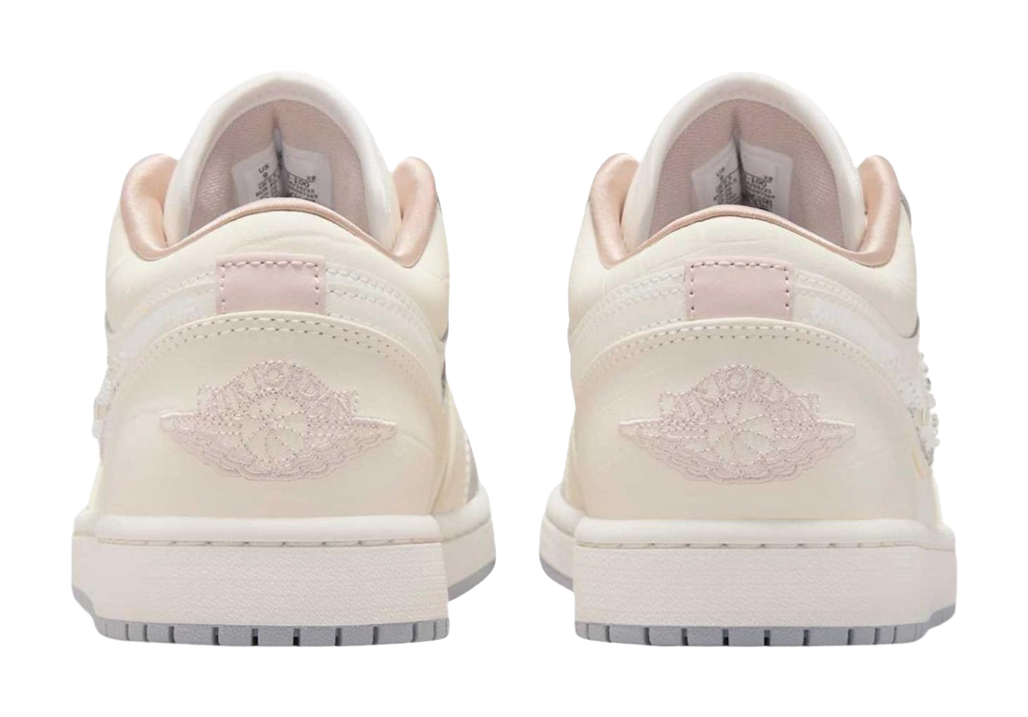 Jordan Air Jordan 1 Abrasion Resistant Low Top Vintage Basketball Shoes Womens Ecru vjkicks