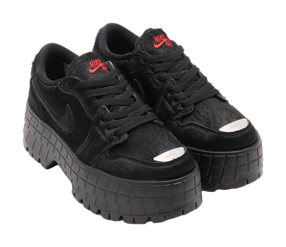 Jordan 1 Low Brooklyn Black Gym Red Womens vjkicks