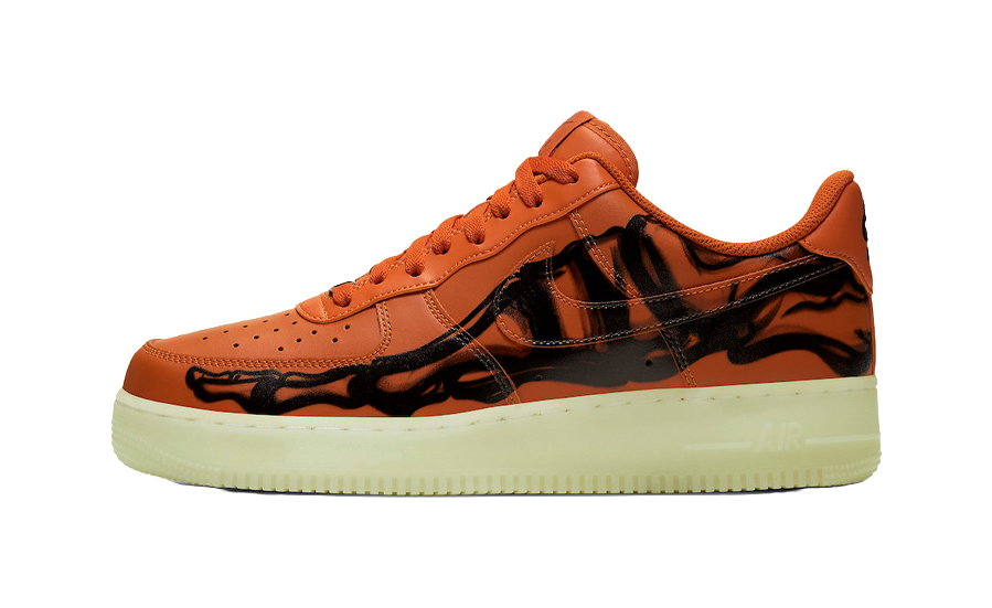 Nike Air Force 1 Low Orange Skeleton vjkicks