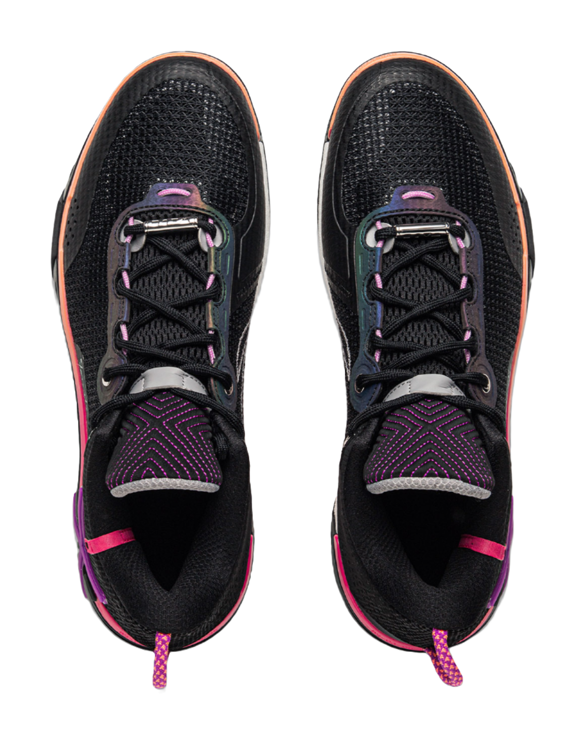 LiNing Wode Phantom 6 Cushioning Anti-Slip And Wear-Resistant Lightweight Rebound Low-Top Basketball Shoes Mens Black vjkicks