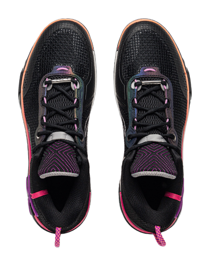 LiNing Wode Phantom 6 Cushioning Anti-Slip And Wear-Resistant Lightweight Rebound Low-Top Basketball Shoes Mens Black vjkicks