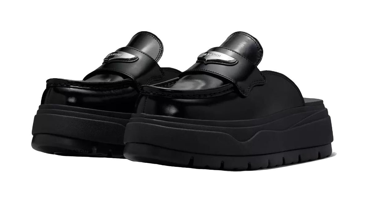 Jordan BRAND Abrasion Resistant Closed Toe Slippers Womens Black vjkicks