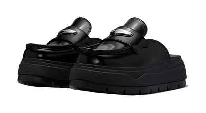 Jordan BRAND Abrasion Resistant Closed Toe Slippers Womens Black vjkicks