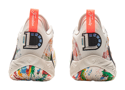 LiNing DLO1 Cushioning, Slip Resistant, Abrasion Resistant, Rebound Grip Low Top Basketball Shoes Mens Ivory vjkicks