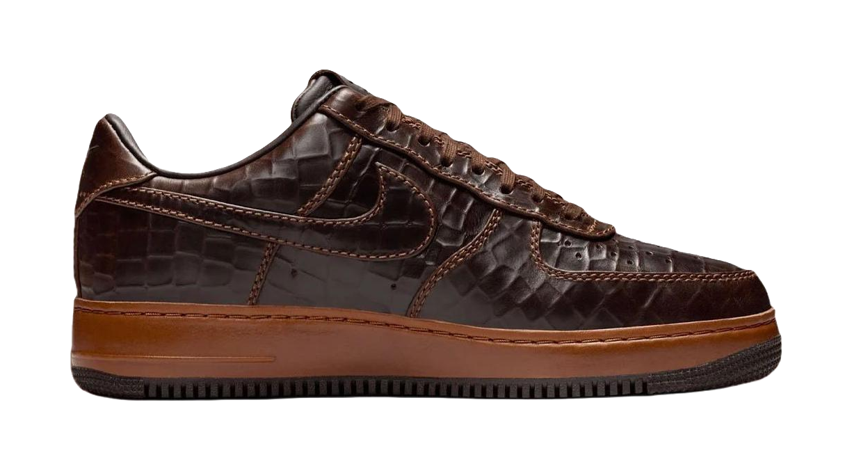 Nike Air Force 1 Low top Skateboard Shoes Mens Brown Black vjkicks
