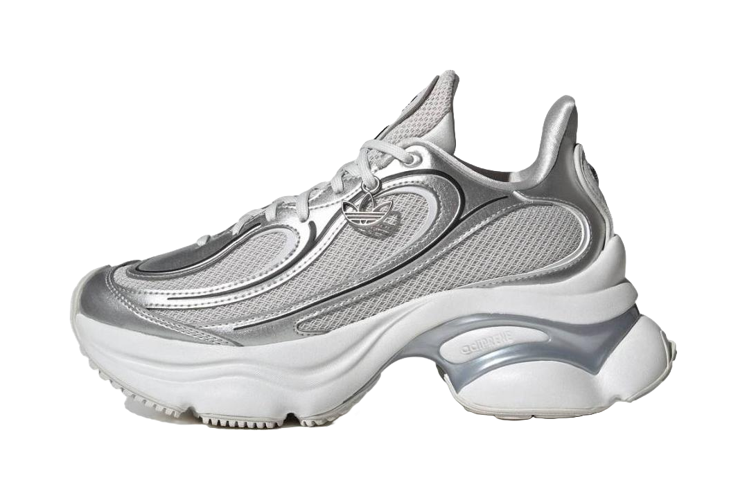 Adidas Originals Ozvenuz Low Top Chunky Sneakers Womens Silver vjkicks