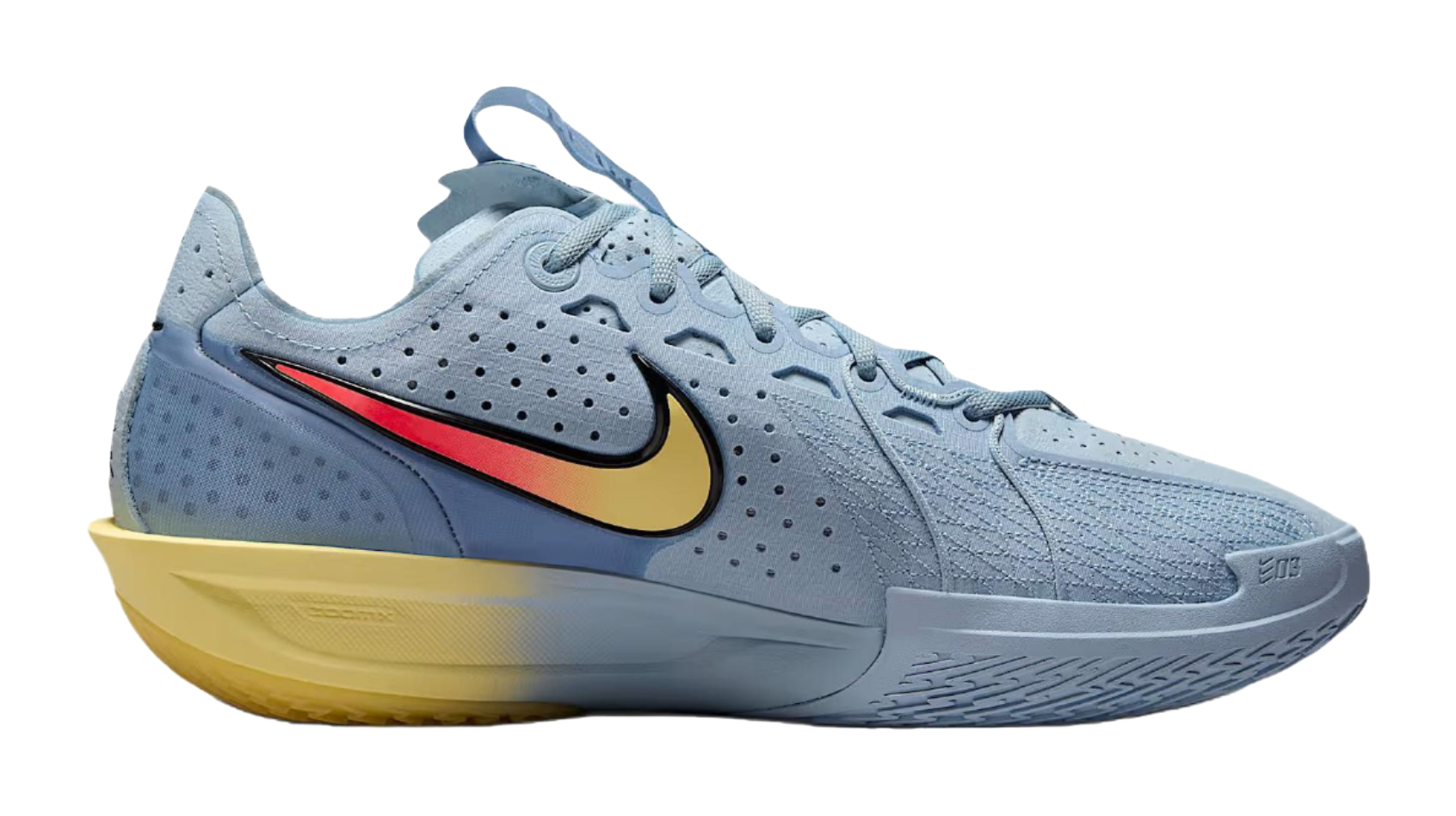 Nike G.T. Cut 3 Cushioning, Abrasion Resistant, Breathable, Lightweight Low Top Basketball Shoes Unisex Blue vjkicks