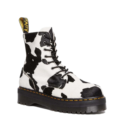 Dr. Martens Jadon Boot Hair On Platform Boot Cow Print vjkicks
