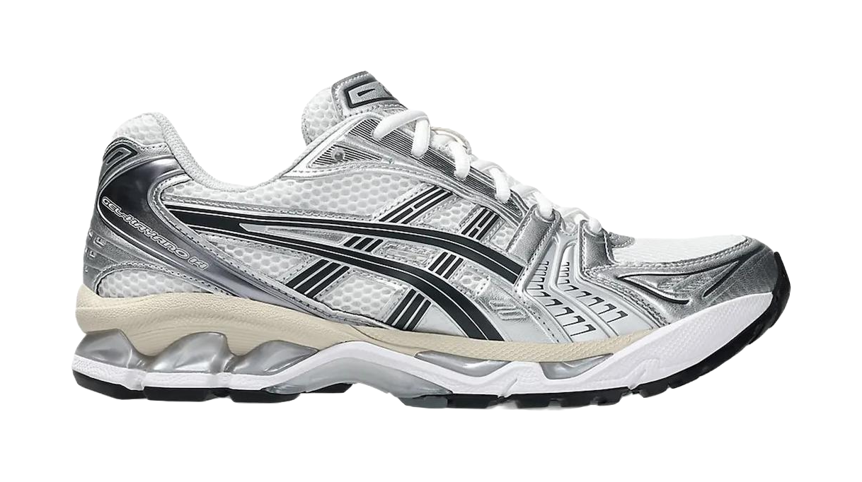 ASICS Gel Kayano 14 Low top GEL Cushioning Gel Casual Running Shoes Unisex Silver White vjkicks