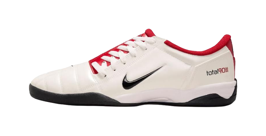 Nike Total 90 IIl Anti Slip Wear Resistant Soccer Shoes Unisex White Red vjkicks