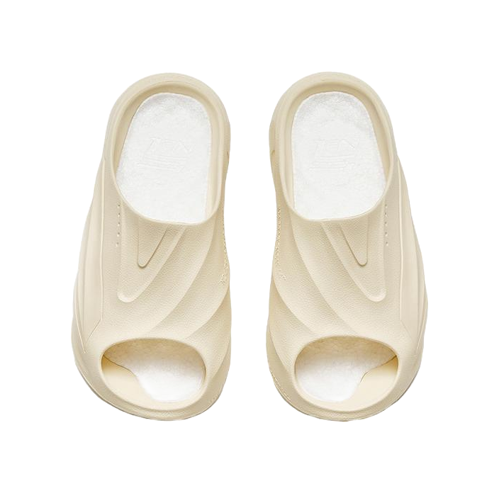 Anta Nitrogen Bubbles Quiet Slide Slippers Mens Beige vjkicks