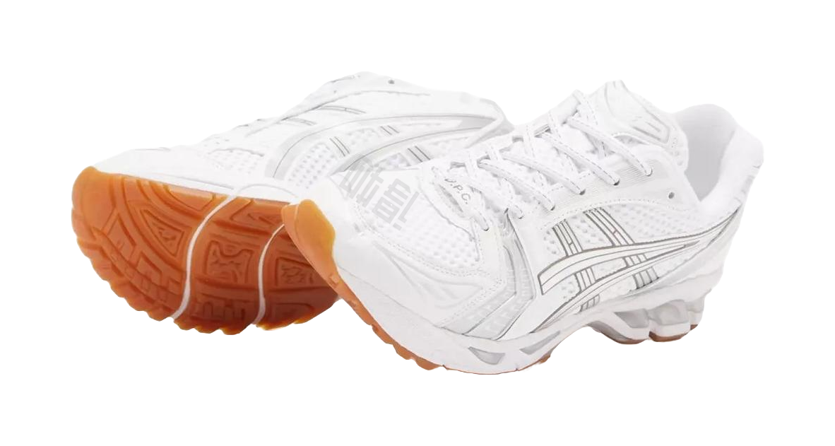 ASICS Gel Kayano 14 A.P.C. White Pure Silver vjkicks