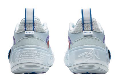 LiNing WOW 10 Way Of Wade 10 Slip Resistant Abrasion Resistant Low top Basketball Shoes Mens Light Blue vjkicks