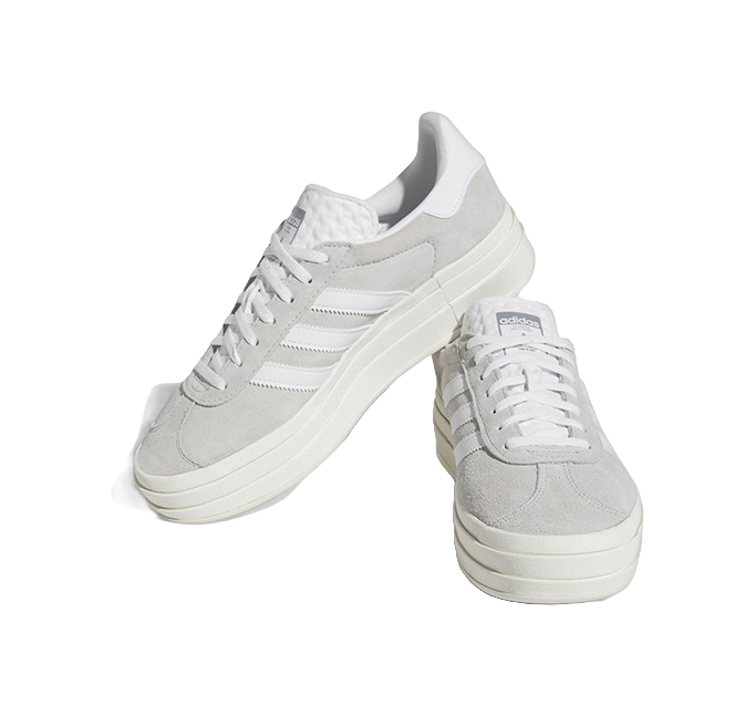 Adidas Womens Gazelle Bold Grey White Womens vjkicks