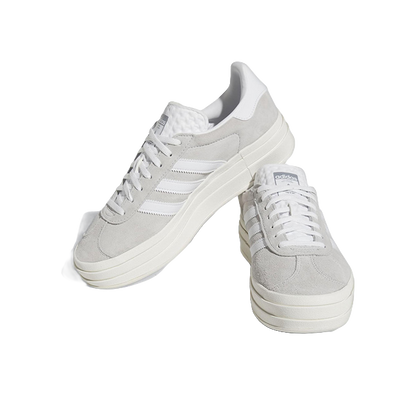 Adidas Womens Gazelle Bold Grey White Womens vjkicks