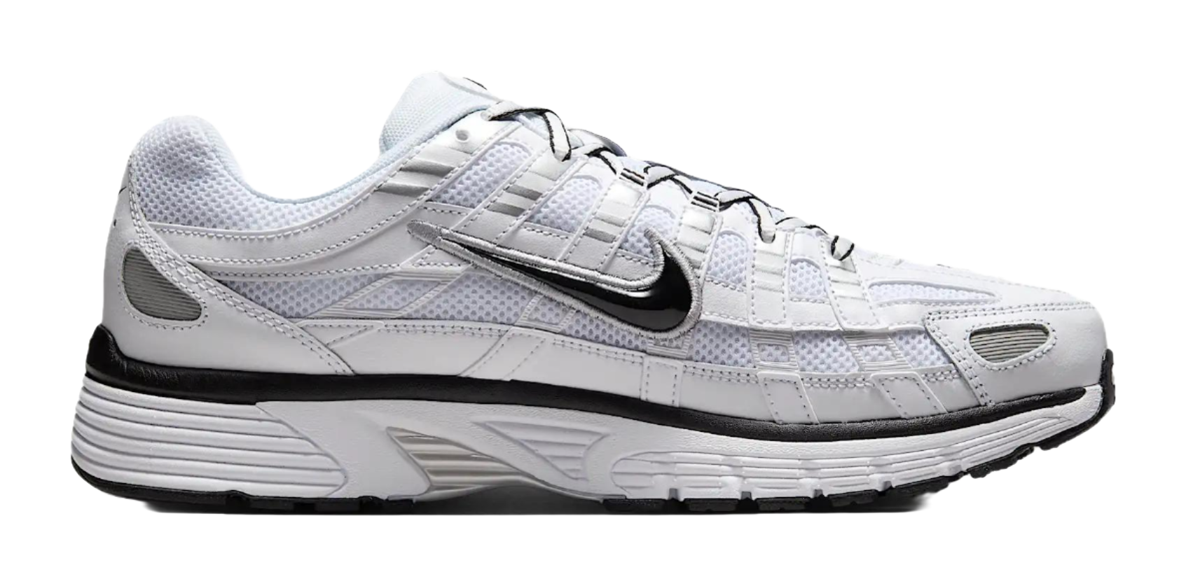 Nike P 6000 White Metallic Silver Black vjkicks