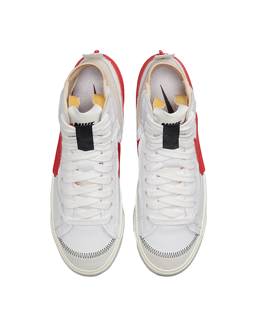 Nike Blazer Mid 77 Jumbo White Habanero Red vjkicks