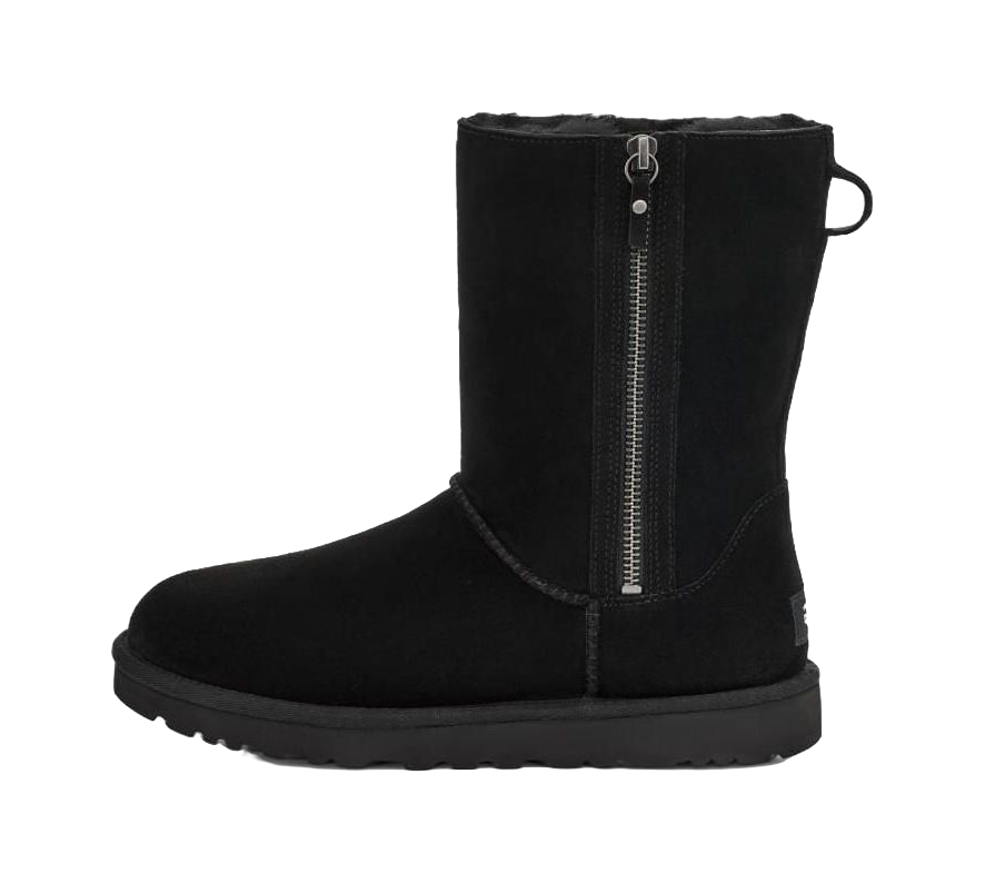 UGG Classic Short Zip Black Womens vjkicks