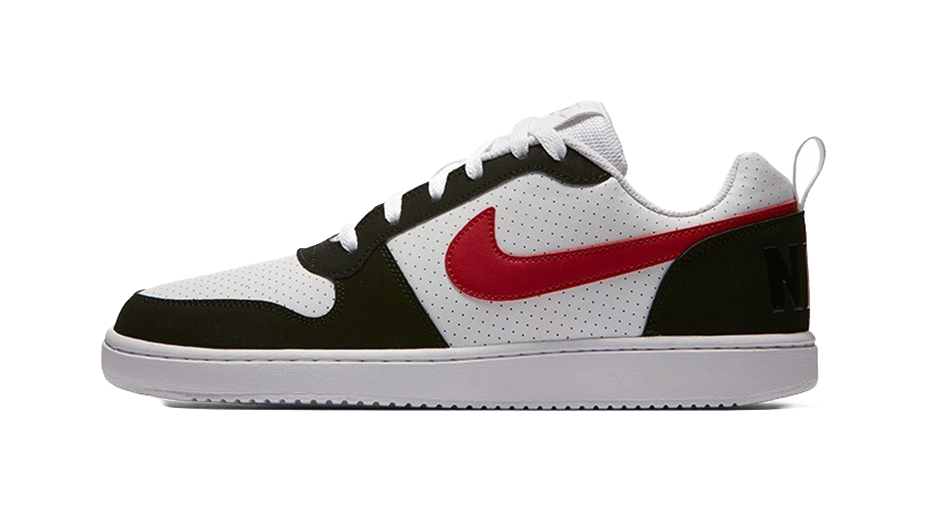 Nike Court Borough Low White Black Red vjkicks