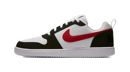 Nike Court Borough Low White Black Red vjkicks