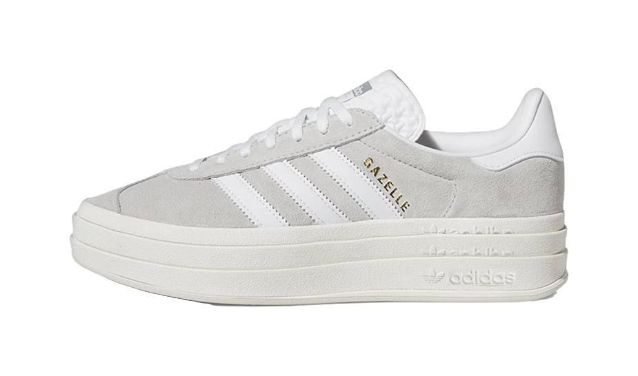 Adidas Womens Gazelle Bold Grey White Womens vjkicks