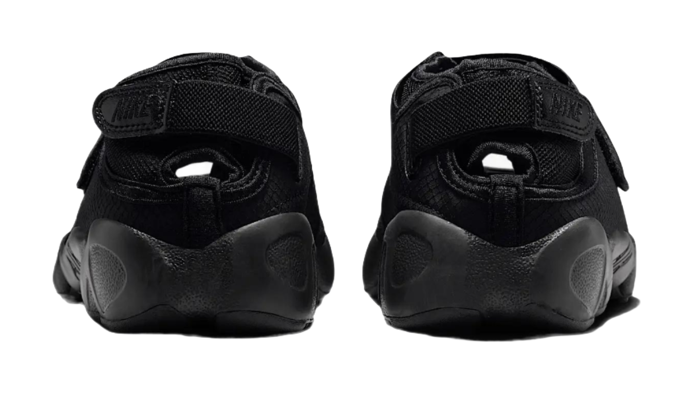 Nike Air Rift Breathable And Lightweight Low Top Running Shoes Womens Black vjkicks