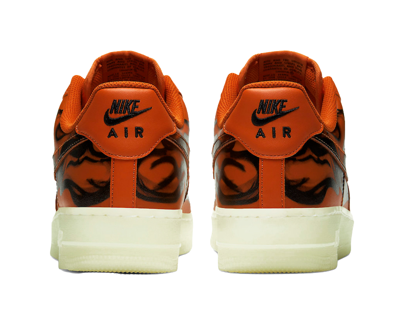 Nike Air Force 1 Low Orange Skeleton vjkicks