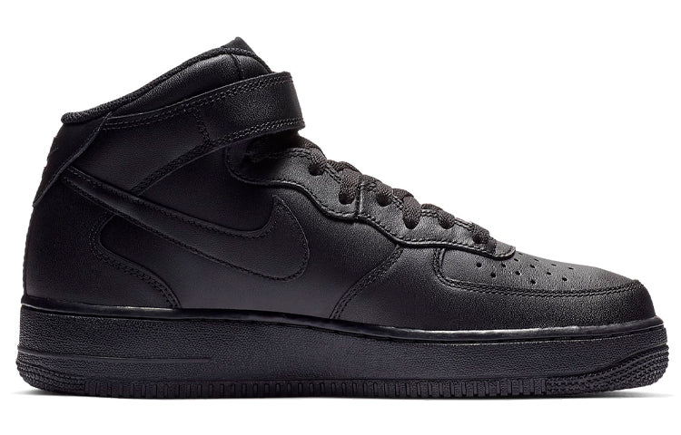 Nike Air Force 1 Mid Triple Black vjkicks