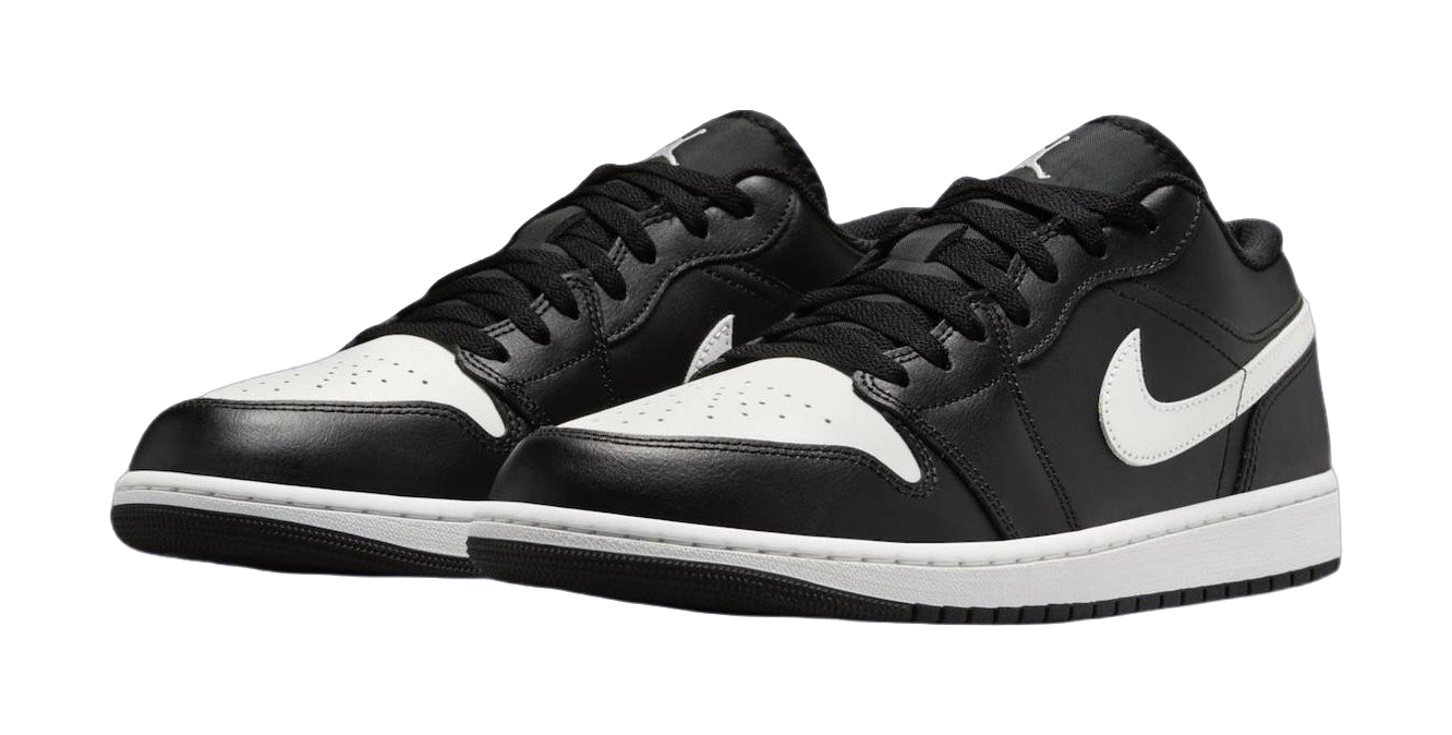 Jordan 1 Low Black Summit White vjkicks