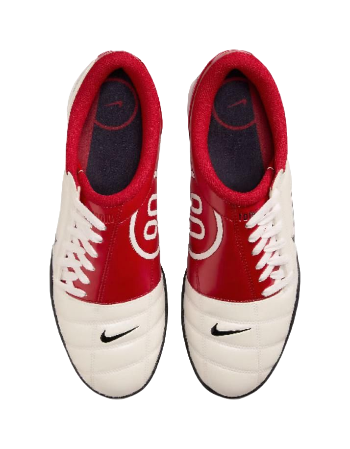 Nike Total 90 IIl Anti Slip Wear Resistant Soccer Shoes Unisex White Red vjkicks
