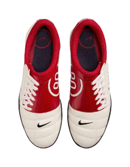 Nike Total 90 IIl Anti Slip Wear Resistant Soccer Shoes Unisex White Red vjkicks