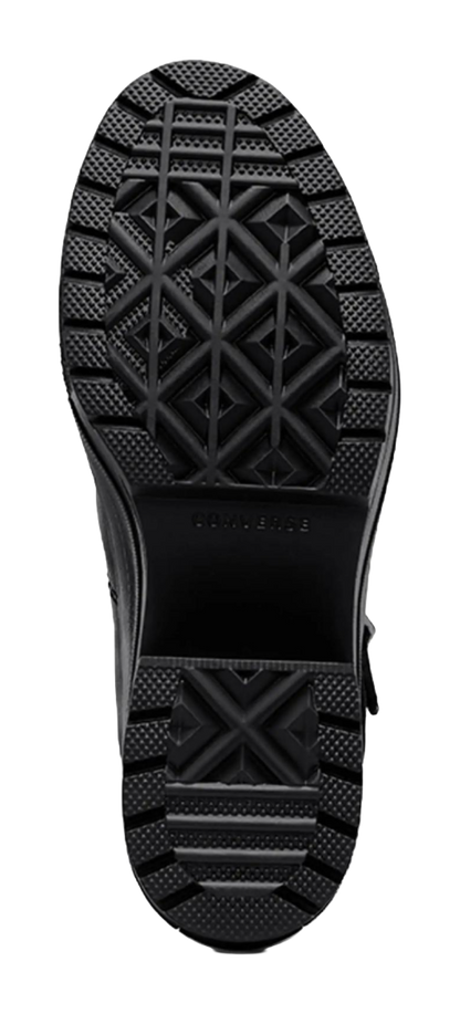 Converse Chuck 70 De Luxe Heel Leather High Buckle Triple Black Womens vjkicks