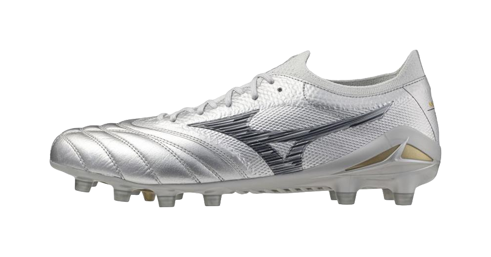 Mizuno Morelia Neo 4 FG Firm Ground Slip Resistant Abrasion Resistant Soccer Shoes Unisex Silver vjkicks