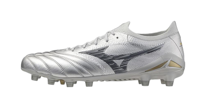 Mizuno Morelia Neo 4 FG Firm Ground Slip Resistant Abrasion Resistant Soccer Shoes Unisex Silver vjkicks
