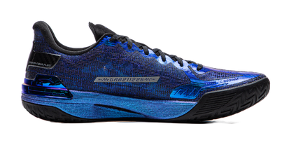 LiNing Gamma Cushioning Anti-Slip And Wear-Resistant Support Lightweight Rebound Low-Top Basketball Shoes Mens Blue vjkicks