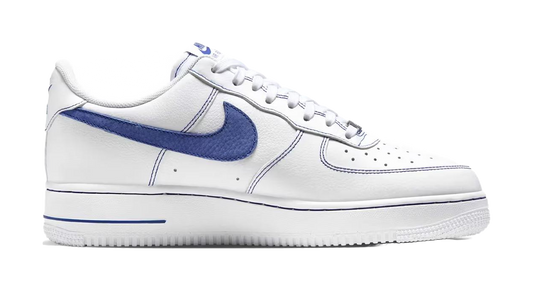 Nike Air Force 1 Low 07 LV8 White Deep Royal Blue vjkicks