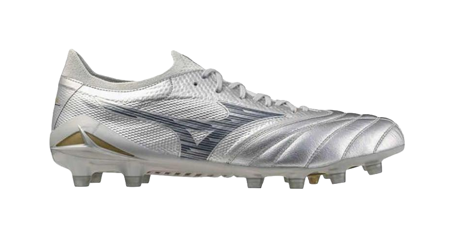 Mizuno Morelia Neo 4 Cushioned Slip Resistant Abrasion Resistant Soccer Shoes Mens Silver vjkicks