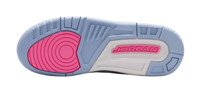 Jordan Air Jordan 3 Abrasion Resistant Mid Top Childrens Basketball Shoes White Blue Teenagers vjkicks