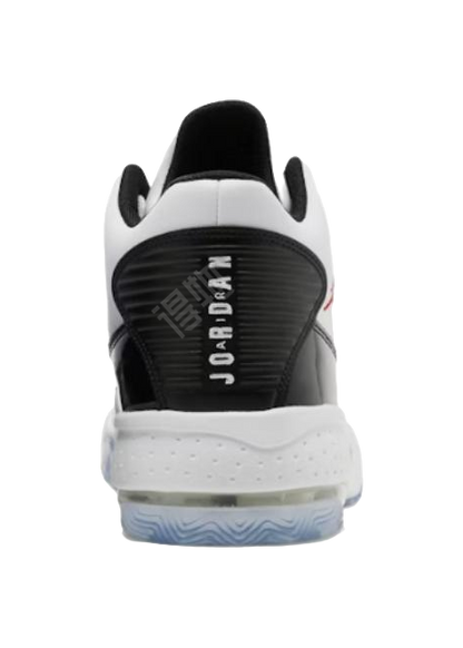 Jordan Max Aura 2 White Black Gym Red vjkicks