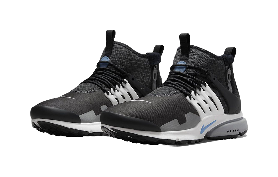 Nike Air Presto Mid Utility Antracite Summit White Particle Grey University Blue vjkicks